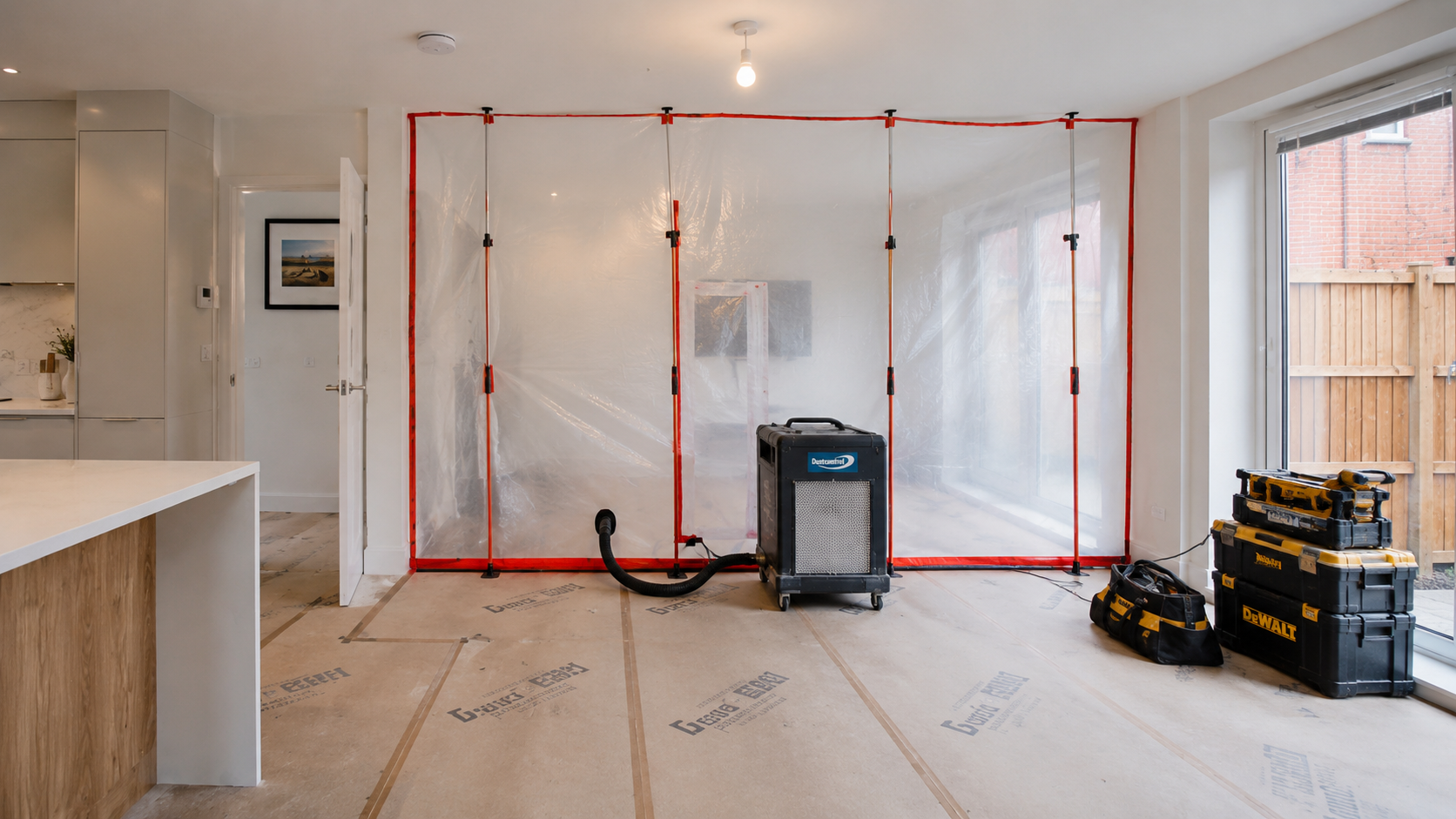 Period home ground floor renovation in Dublin with original details and new open plan layout work
