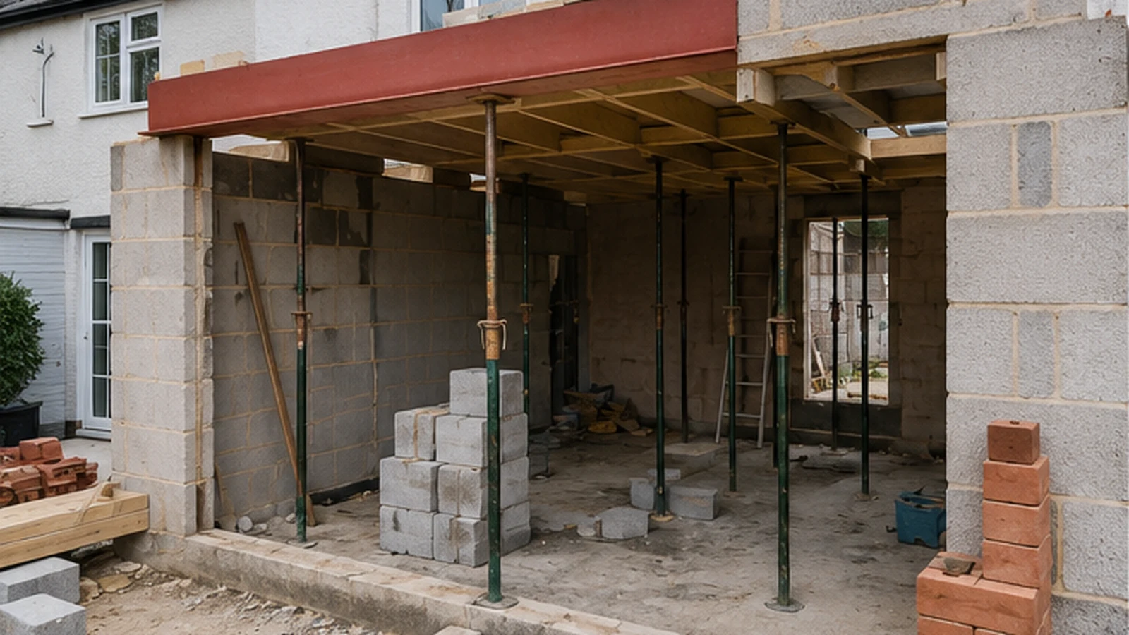 Incomplete building project in Dublin requiring a replacement builder to finish construction work